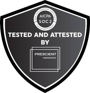 SOC 2 tested and attested by Prescient Assurance
