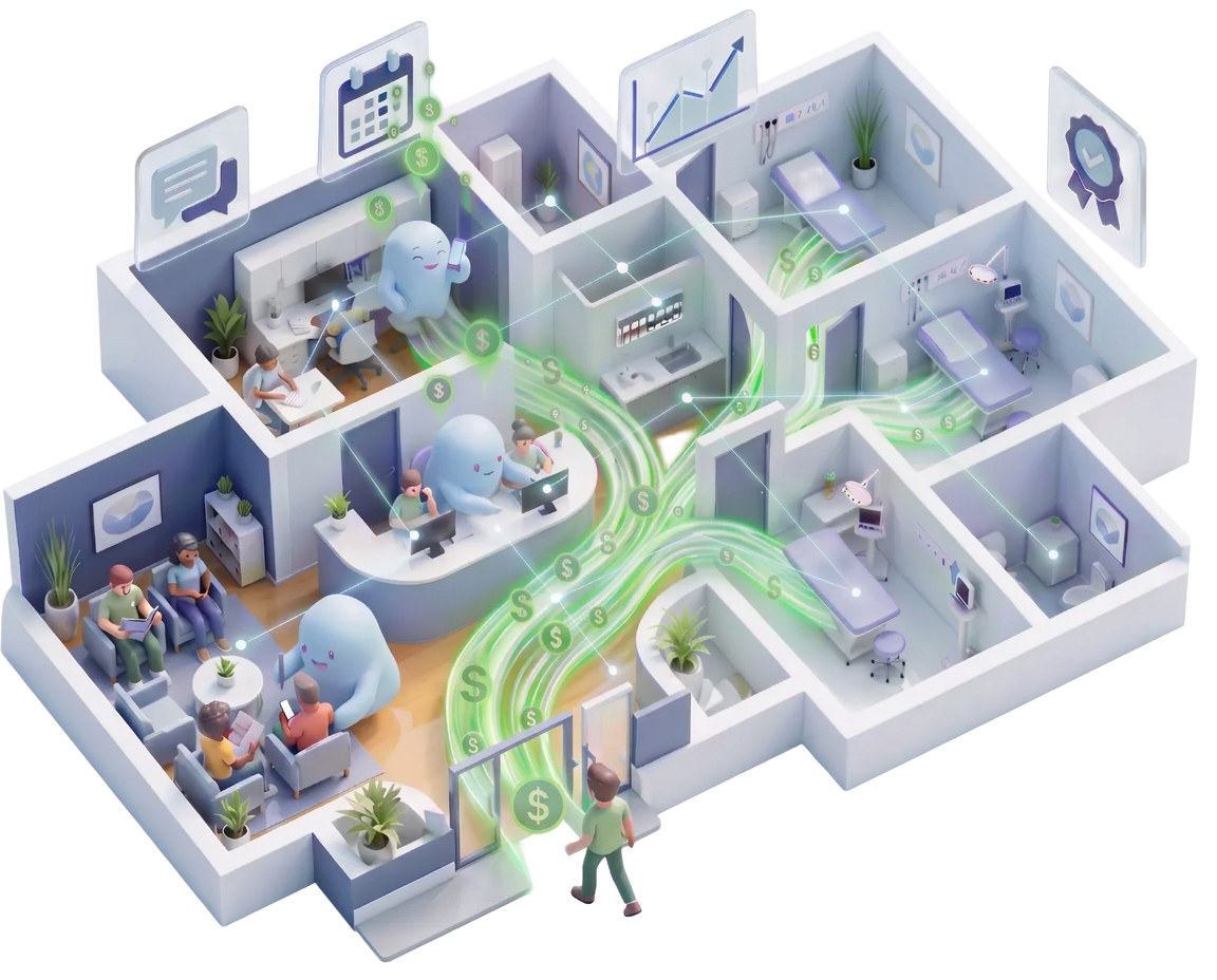 Iris works alongside teams across a connected medical practice.